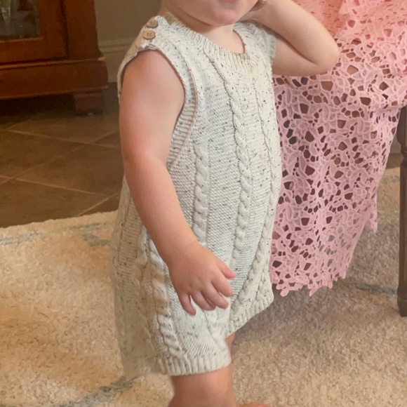 Cable Knit Summer Romper - Picture 2 of 3